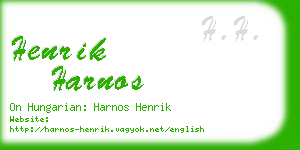 henrik harnos business card